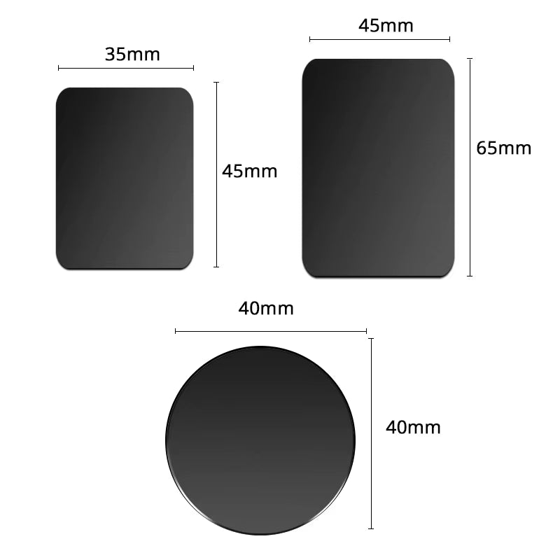 Magnetic Metal Plate for Car Phone Holder Iron Sheet Disk Sticker Telefon Magnet Stand for Iphone 12 11 X 7 8 Xiaomi
