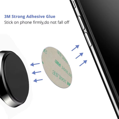 Magnetic Metal Plate for Car Phone Holder Iron Sheet Disk Sticker Telefon Magnet Stand for Iphone 12 11 X 7 8 Xiaomi